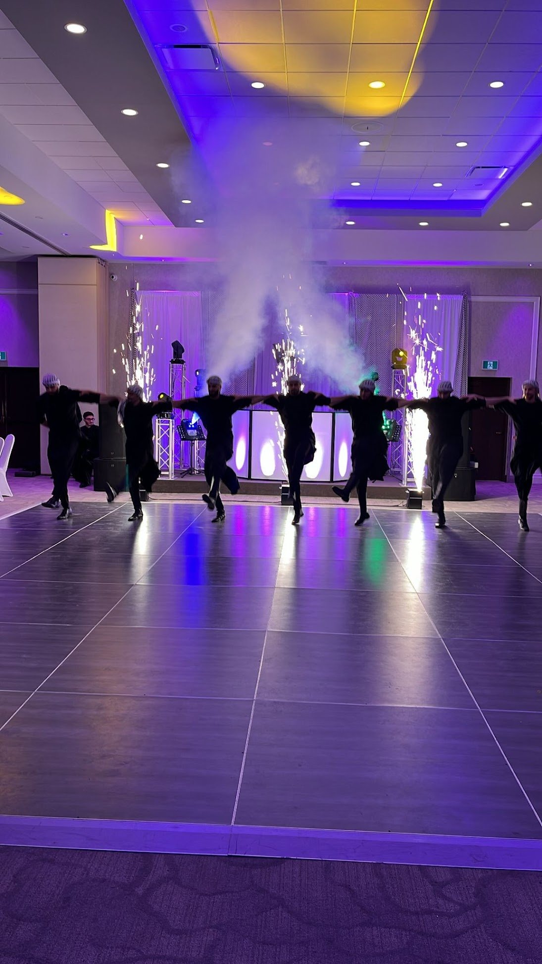 Dabke performance with special effects